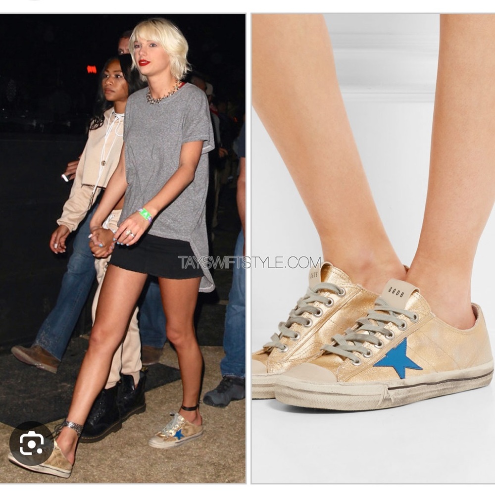 Golden goose gold canvas sneaker 38 rare